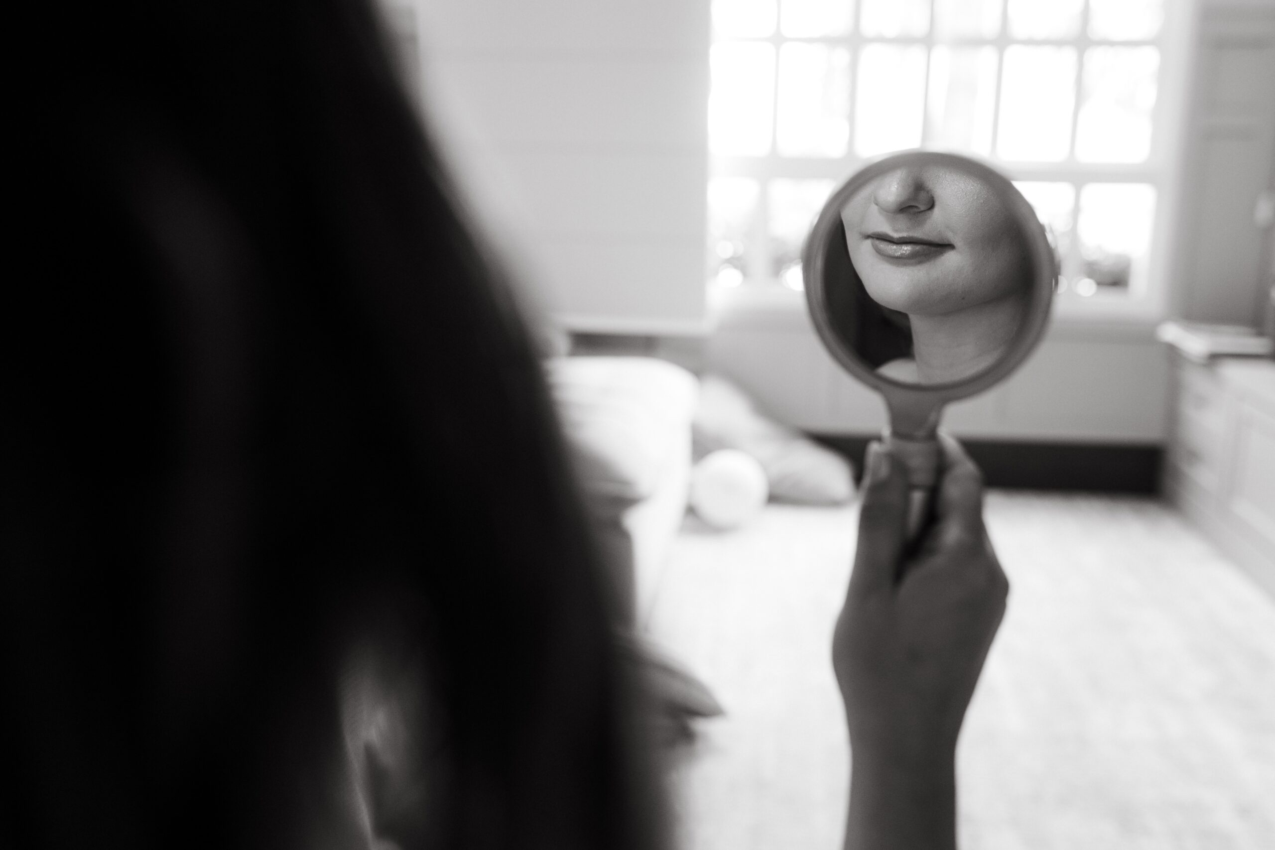 woman in mirror