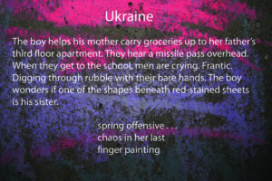 Ukraine haiga by Scott Holmes