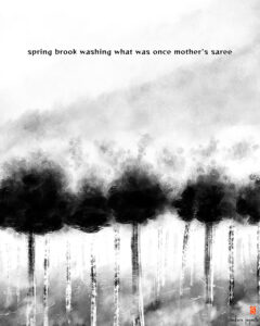 spring book haiga by Sankara Sudanagunta