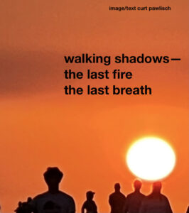 walking shadows haiga by curt pawlisch