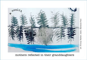 moonlit haiga by Evonny Harker and Marianne Paul