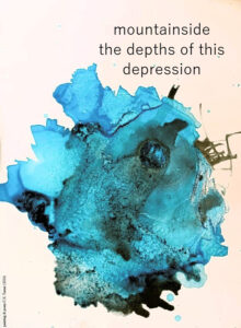 mountainside haiga by C.X. Turner