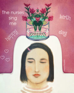 the nurses sing haiga by Alexis Rotella