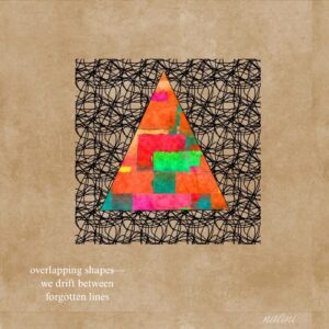 overlapping shapes haiga