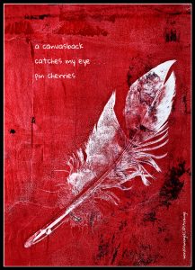 canvasback haiga by Debbie Strange