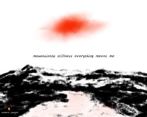 mountaintop haiga by Sankara Sudanagunta