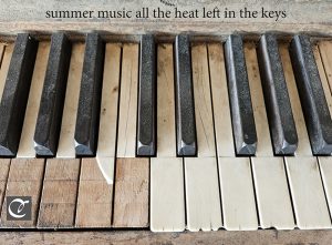 summer music haiga by Cherie Hunter Day