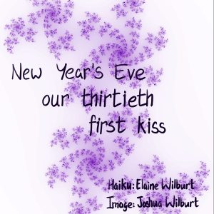 New Year's Eve haiga by Elaine and Joshua Wilburt