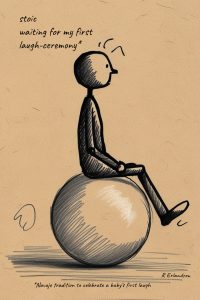 stoic haiga by Robert Erlandson