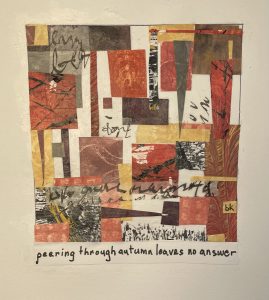 peering haiga by Barbara Kaufmann