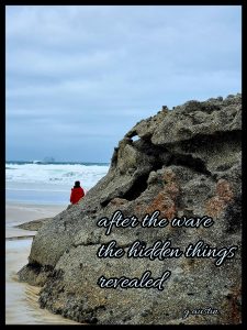 wave haiga by Gavin Austin