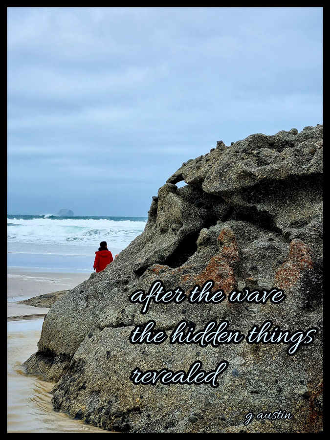 wave haiga by Gavin Austin